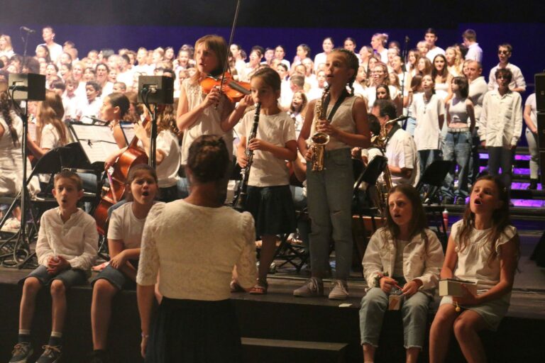Le petit orchestre lors du concert de fin d'année 2023.