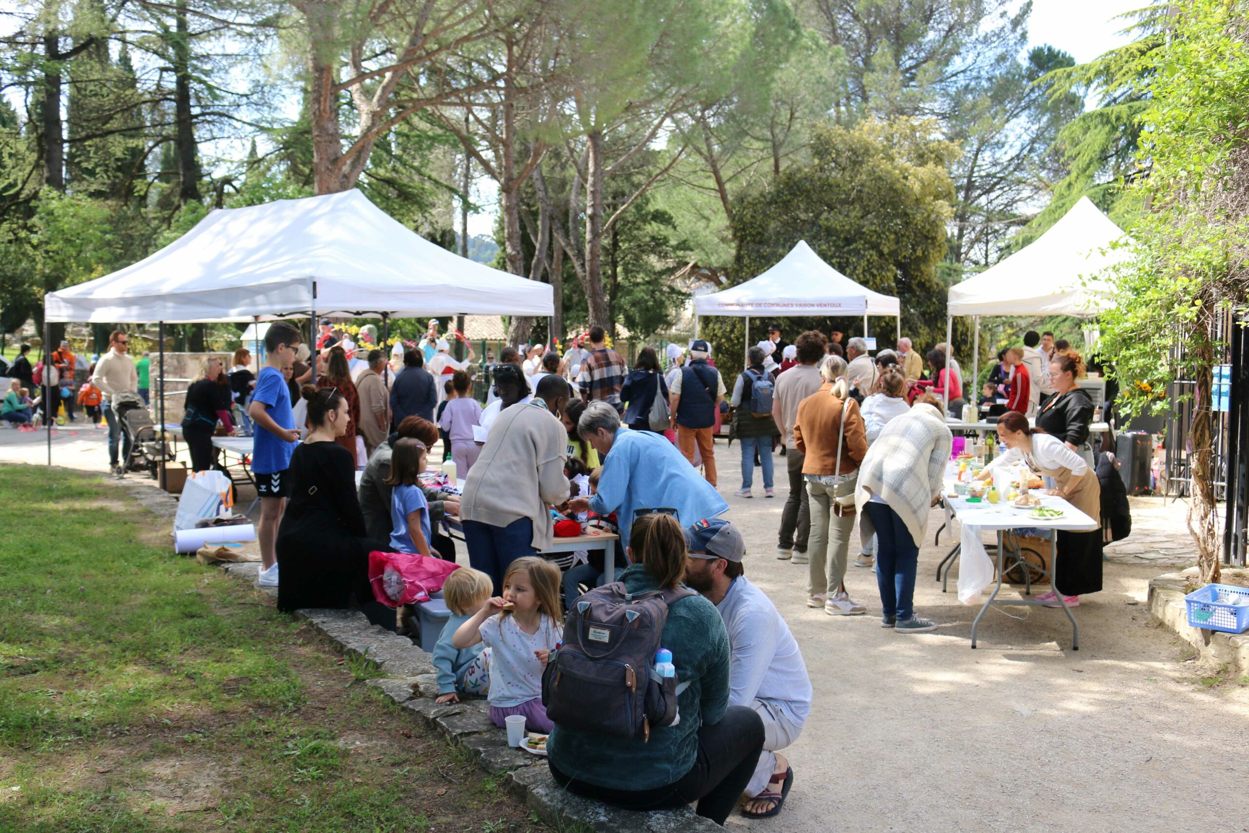 Un public nombreux rassemblé devant les stands de la Journée festive en famille 2025.